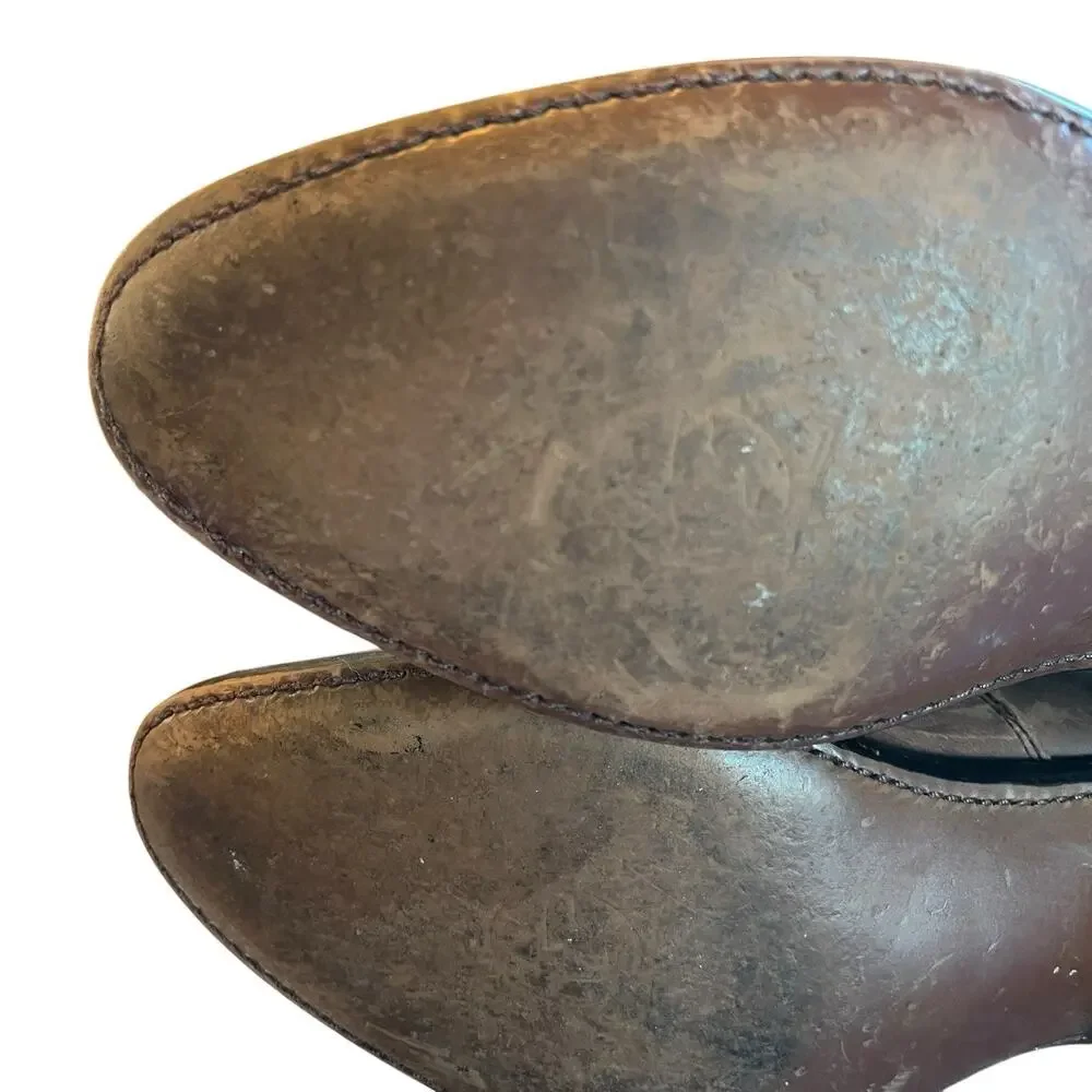 Durango Booties Boots Women Size 7.5M Brown Leather Western Cowgirl Rodeo Retro